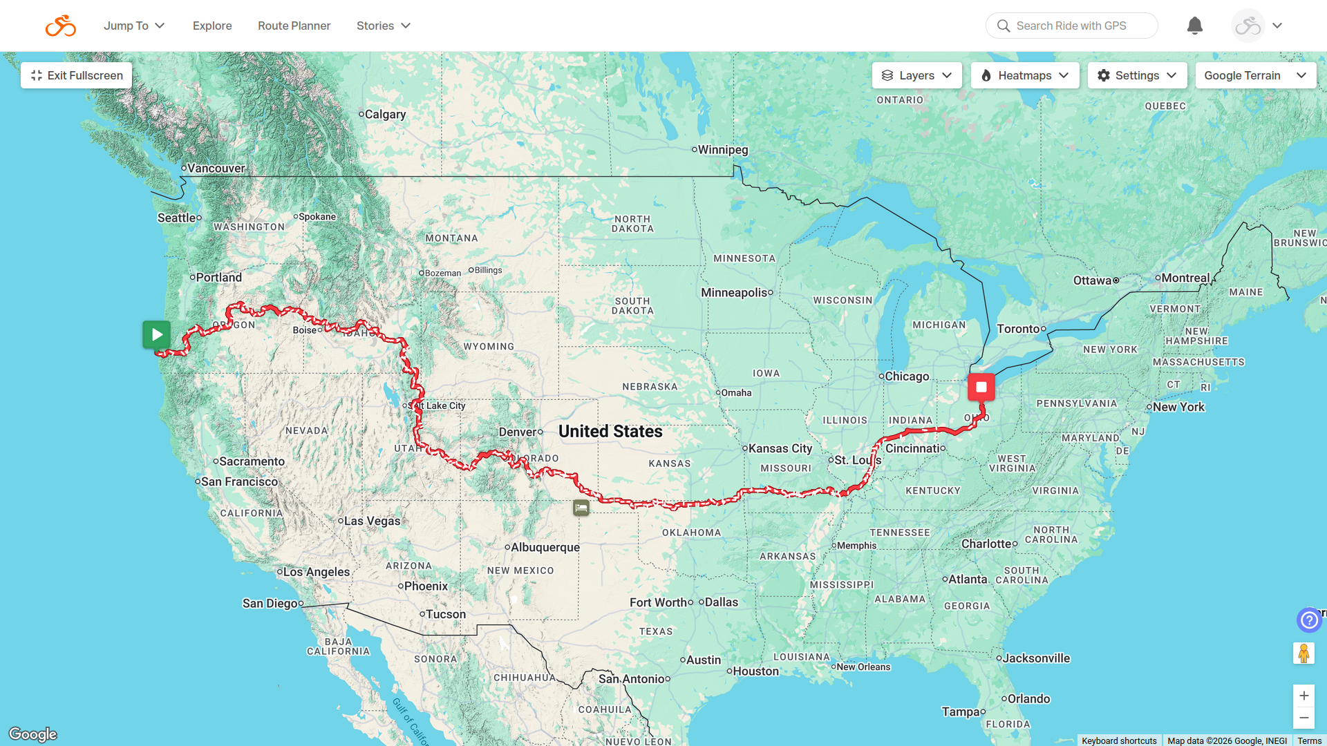 Golden Gravel Trail Map